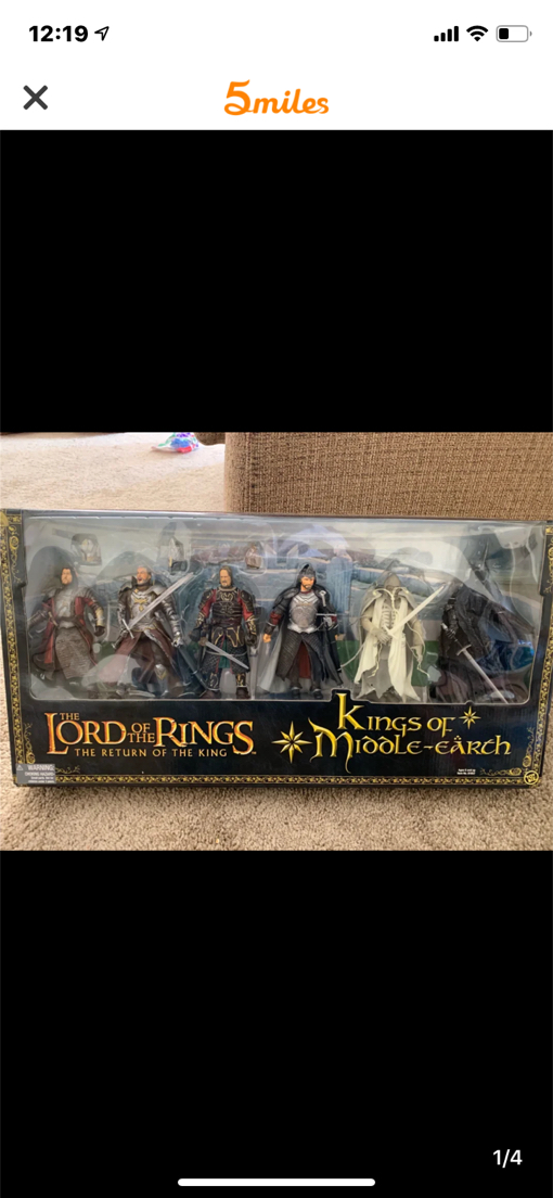 Photo The Lord Of The Rings Six figurines Return Of The King Kings Of Middle-Earth brand new never opened $60.00